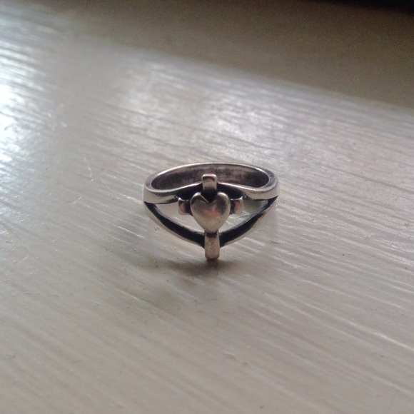 James Avery cross heart ring size 4.5