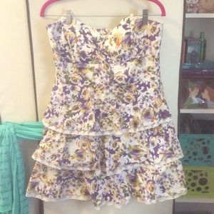 3 tier  floral convertible dress