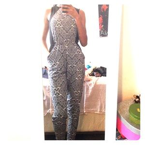 Black and white jumpsuit