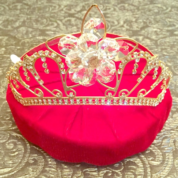Handmade Gold Flower Tiara