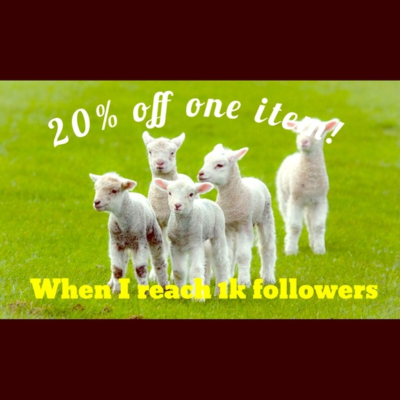 20% Off Item With Most Likes When I Get 1k Follows - image 1