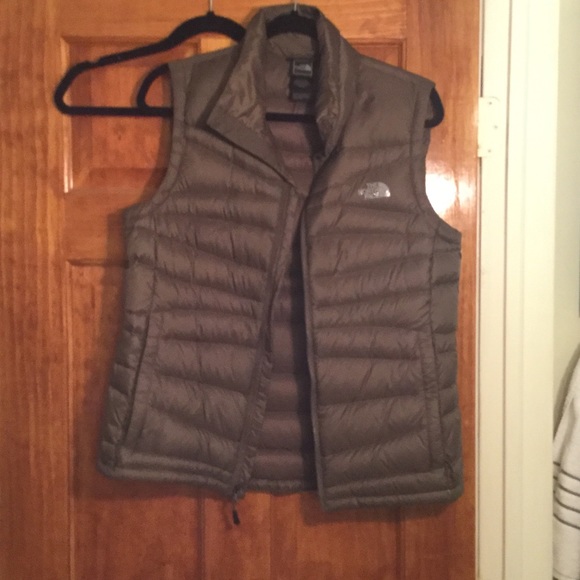 North face gray/green vest