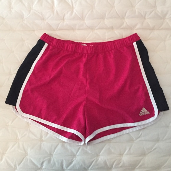 Adidas ClimaLite Athletic Running Shorts Pink M