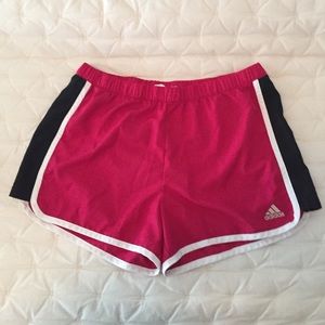Adidas ClimaLite Athletic Running Shorts Pink M