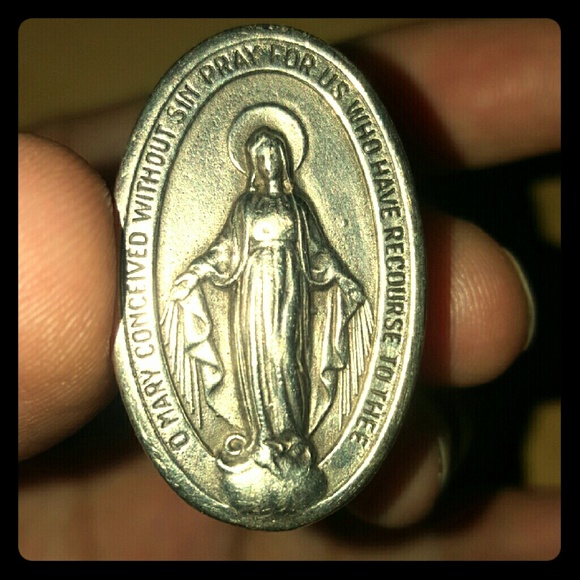 Sterling Sliver Virgin Mary Ring