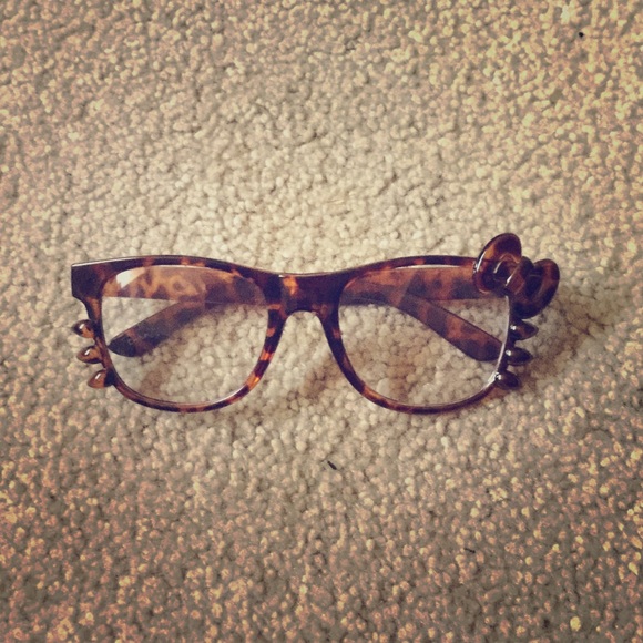 Hello kitty non-prescription glasses.