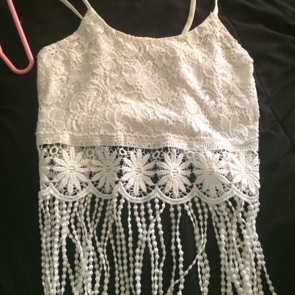 Fringe crop top