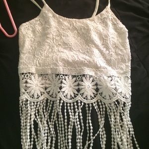 Fringe crop top