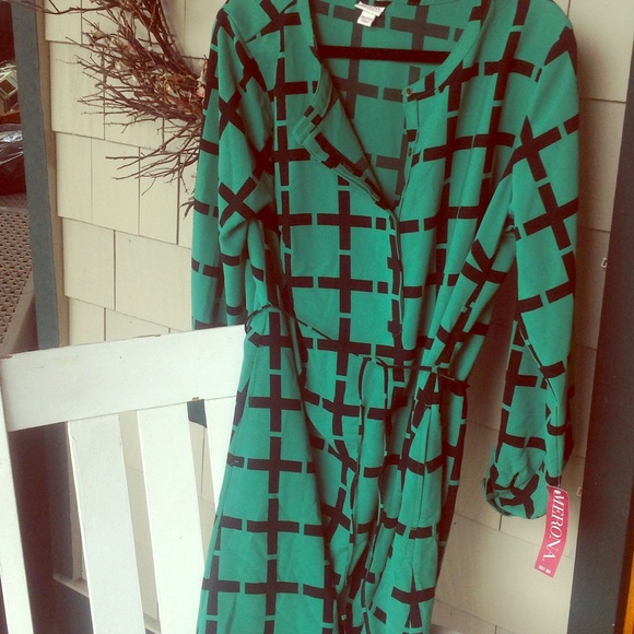 Kelly green/ black XXL dress