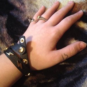 Lightning Bolt Leather Wrap