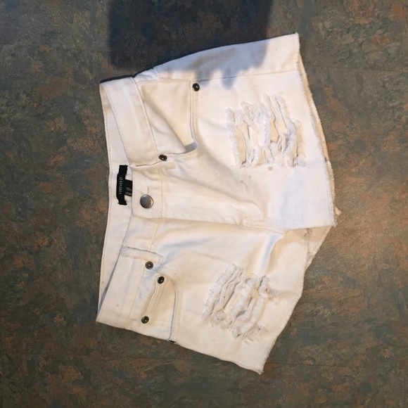 Forever 21 distressed high waisted shorts