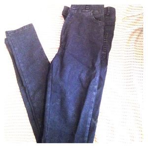 High waist Denim Slim Blue pants