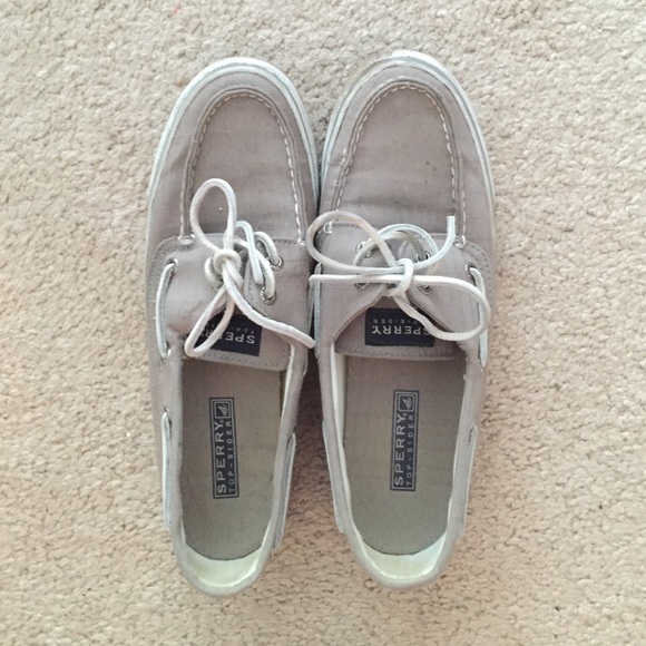 Grey sperry top siders - Picture 1 of 1