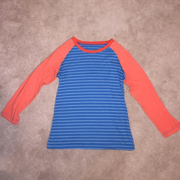 Oiselle baseball stripey top-size small