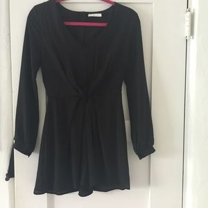 Lush sheer black romper