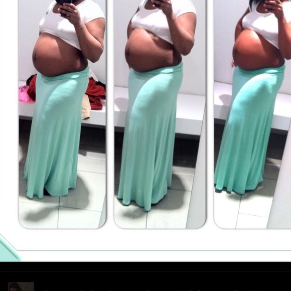 Long Green Skirt