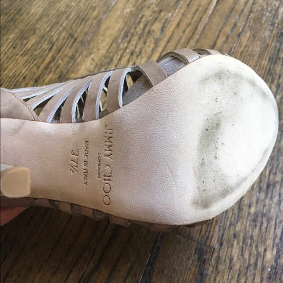 Jimmy Choo Maisy suede/croc heels - Picture 3 of 4