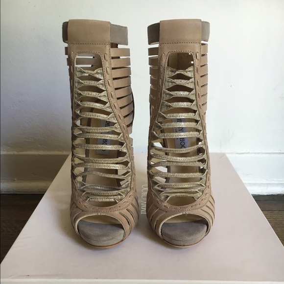 Jimmy Choo Maisy suede/croc heels - Picture 4 of 4