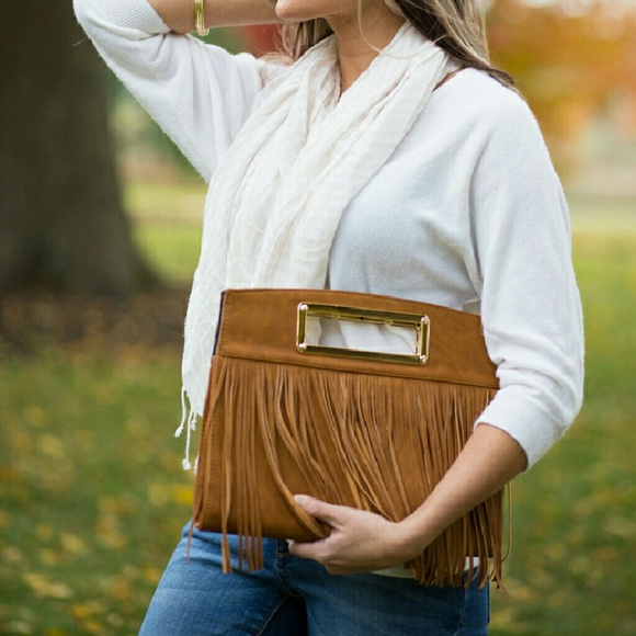 Fringe Oversized Clutch