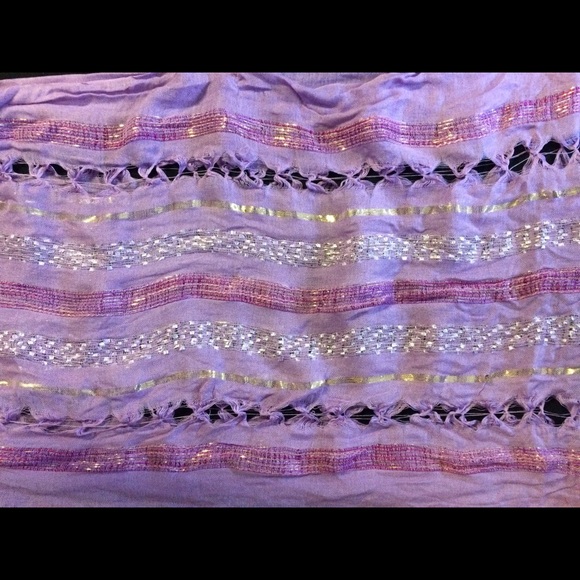 Purple sparkly infinity scarf - Picture 2 of 3