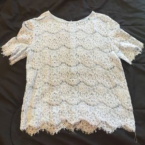 MISSGUIDED lace detail blouse