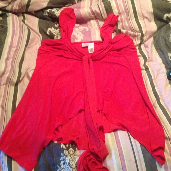 Red tank top