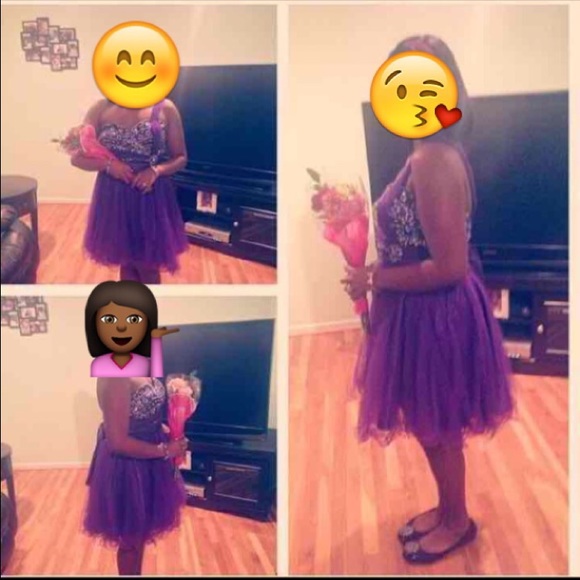 Purple prom dress