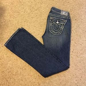 Women's true religion jeans, Becky Super T size 27