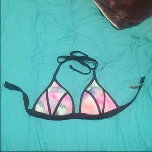 watercolor bikini top