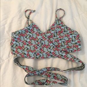 L Space "Chloe" reversible swim top
