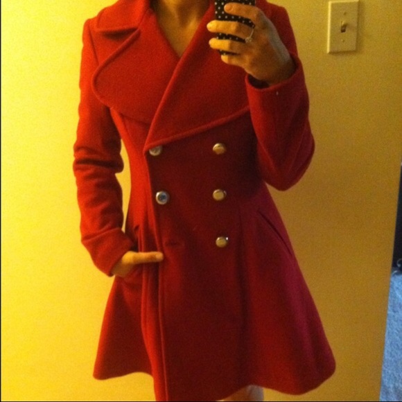 Jessica simpson red Peacoat