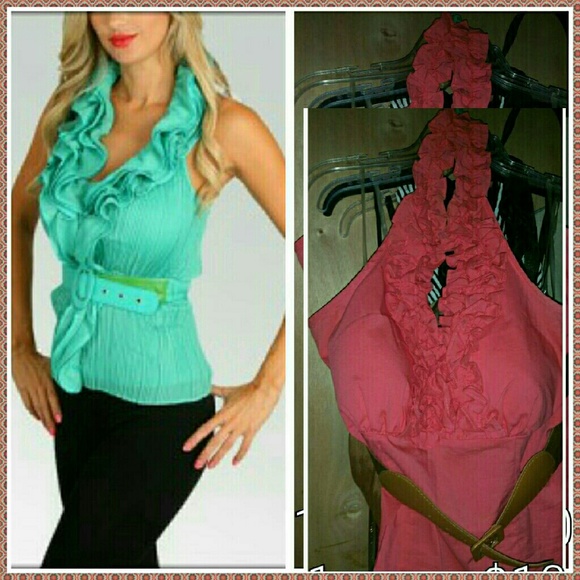 Halter top ruffled - Picture 3 of 3