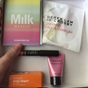 Assorted makeup samples