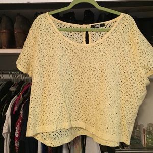 Asos yellow crop top