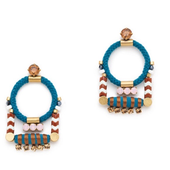 J.crew rope cord statement earrings