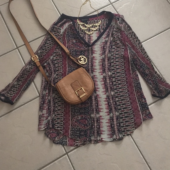 Lucky Brands sheer tunic