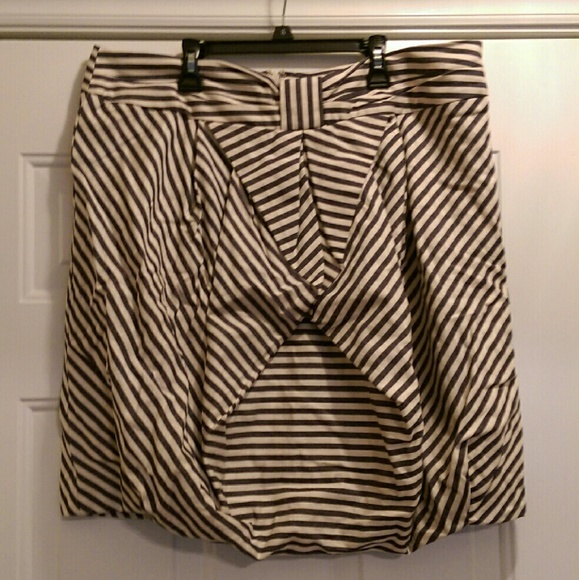 Modcloth Navy Striped Bubble Skirt