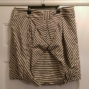 Modcloth Navy Striped Bubble Skirt