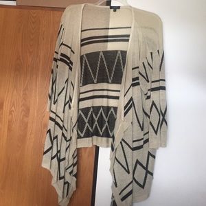 Black and tan Aztec cardigan