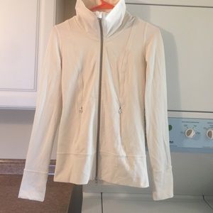 Lululemon white zip up