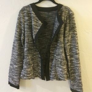 KEEPING! NWOT Black & White Tailored Jacket