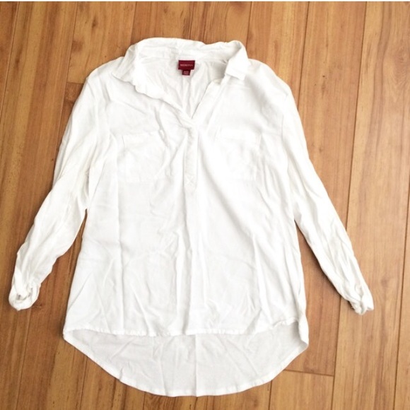 Collared loose blouse