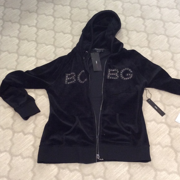 NWT BCBG velour hoodie💋