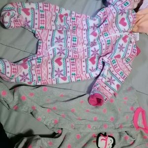 New born baby girl jammies