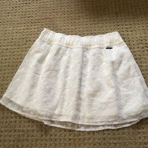 Abercrombie & Fitch white lace skirt