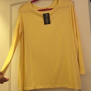 Long sleeve piko top