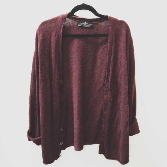 Cotton On Maroon Cardigan