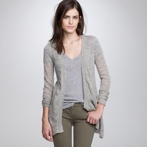 JCrew Dulphine shimmer open cardigan