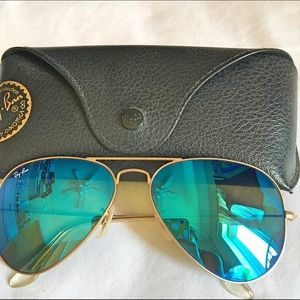 Blue Aviator Flash Lenses