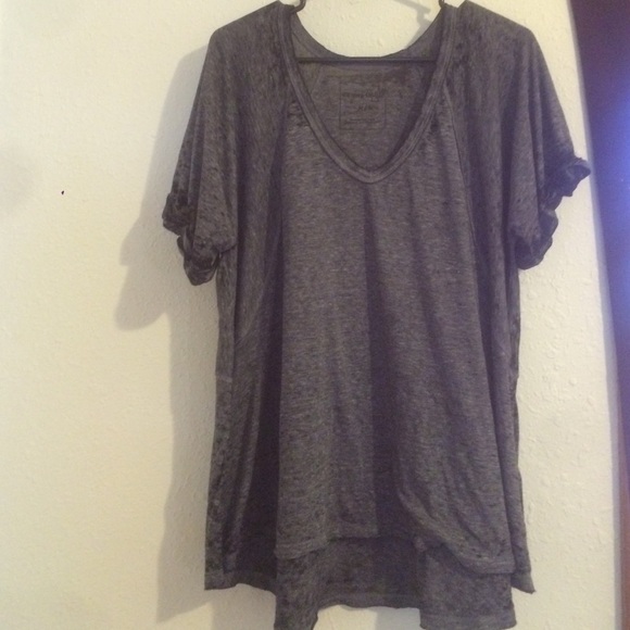 Free People Oversized V-neck Tee